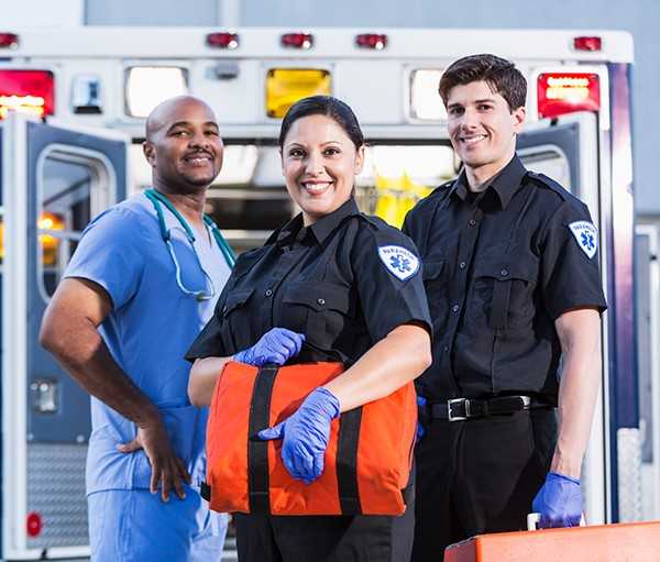 three paramedics